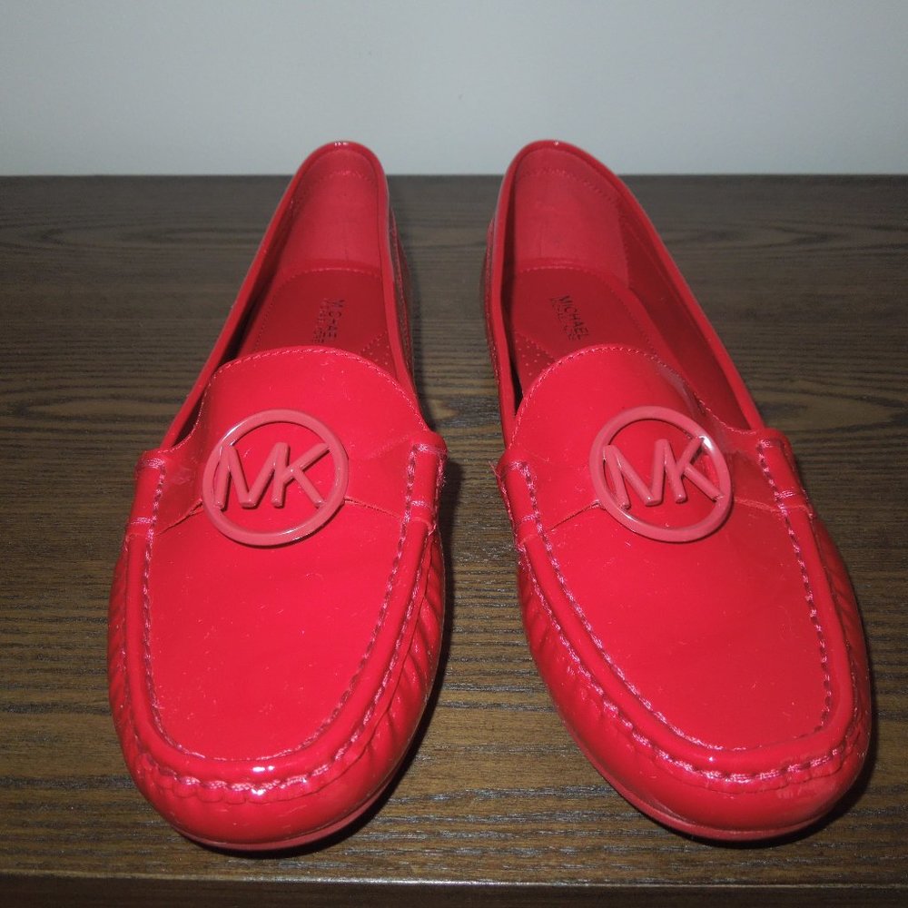 Michael Kors Red Patent Leather Loafers 9.5